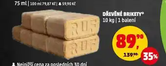 Penny Market Dřevěné brikety nabídka