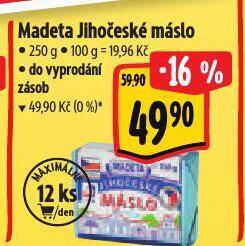 Albert Madeta jihočeské máslo nabídka