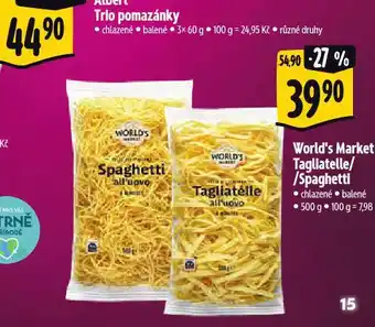 Albert Tagliatelle nabídka