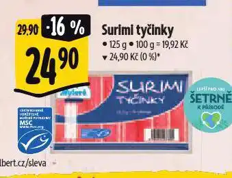 Albert Surimi tyčinky nabídka