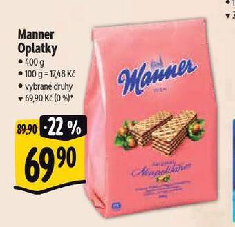 Albert Manner oplatky nabídka