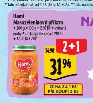 Albert Hami masozeleninový příkrm nabídka