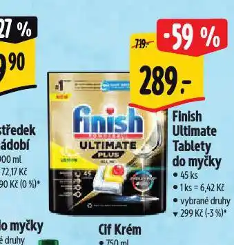 Albert Finish tablety do myčky nabídka