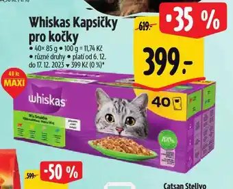 Albert Whiskas kapsičky pro kočky nabídka