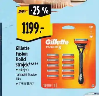 Albert Gillette fusion holicí strojek nabídka