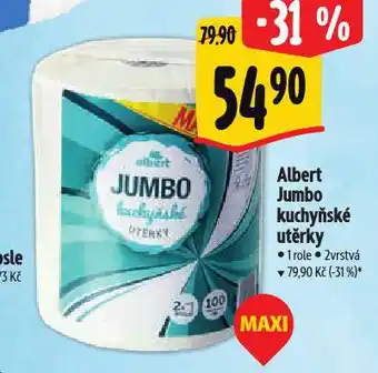 Albert Kuchyňské utěrky jumbo nabídka