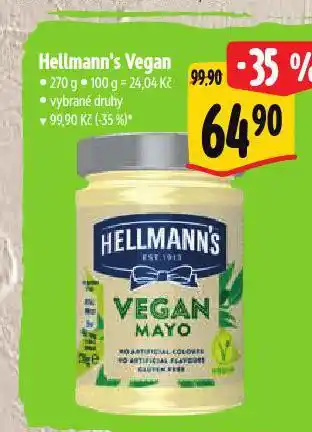 Albert Hellmann's vegan omáčka nabídka