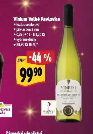 Albert Vinium velké pavlovice nabídka