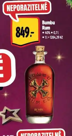 Albert Bumbu rum nabídka