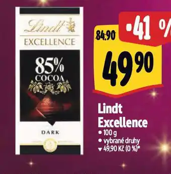 Albert Lindt excellence čokoláda nabídka