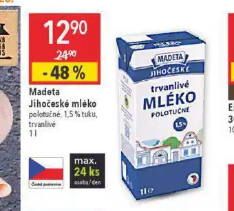 Globus Trvanlivé mléko 1,5% nabídka