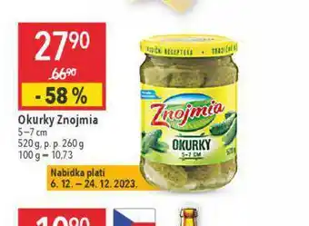 Globus Okurky znojmia nabídka