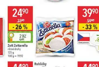 Globus Zott zotarella nabídka
