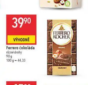 Globus Ferrero čokoláda nabídka