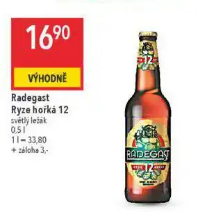 Globus Pivo radegast ryze hořká 12 nabídka