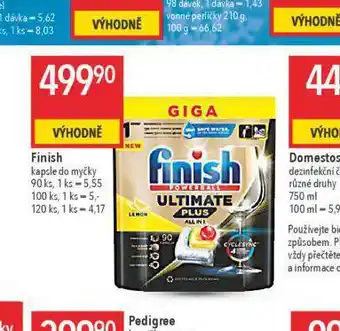 Globus Finish kapsle do myčky nabídka