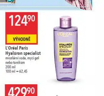 Globus Loreal paris hyaluron specialist micelární voda nabídka