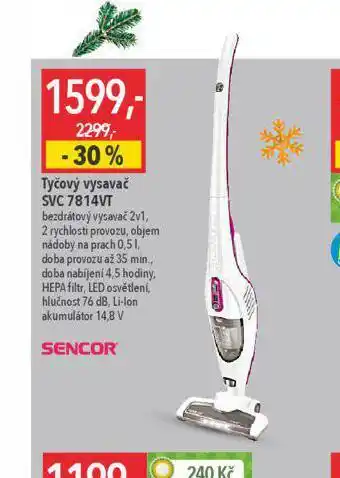 Globus Tyčový vysavač sencor nabídka