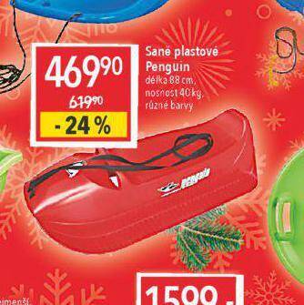 Globus Saně plastové penguin nabídka