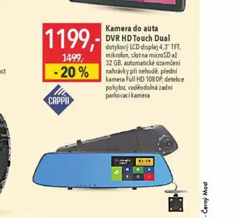 Globus Kamera do auta dvr hd touch dual nabídka