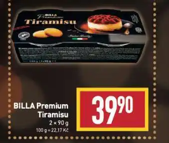 Billa Tiramisu nabídka