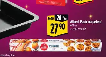 Albert Albert papír na pečení nabídka