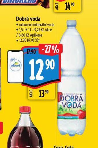 Albert Dobrá voda ochucená nabídka