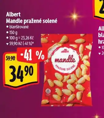Albert Albert mandle pražené solené nabídka