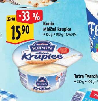 Albert Kunín mléčná krupice nabídka