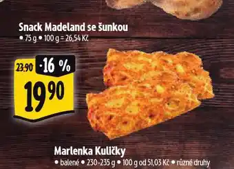 Albert Snack madeland se šunkou nabídka