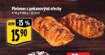 Albert Pletenec s pekanovými ořechy nabídka