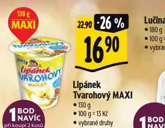 Albert Lipánek tvarohový maxi nabídka
