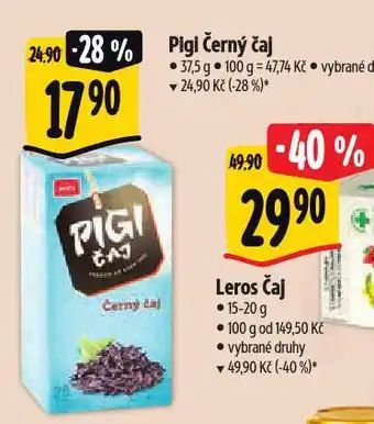 Albert Pigi černý čaj nabídka