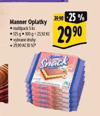 Albert Manner oplatky nabídka