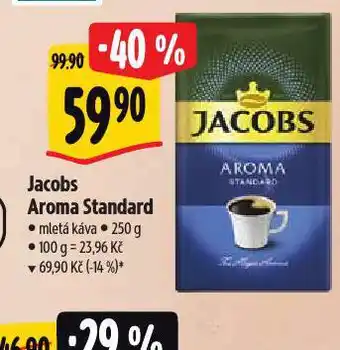 Albert Jacobs aroma standard mletá káva nabídka