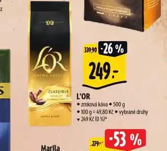 Albert L´or zrnková káva nabídka