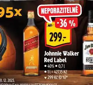 Albert Johnie walker red label nabídka