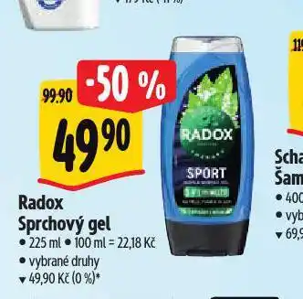 Albert Radox sprchový gel nabídka
