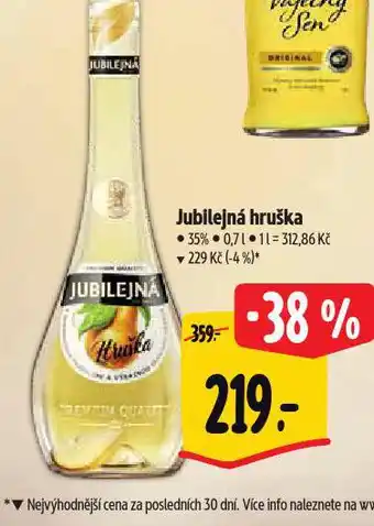 Albert Jubilejná hruška nabídka