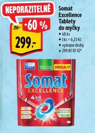 Albert Somat excellence tablety do myčky nabídka