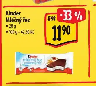 Albert Kinder mléčný řez nabídka
