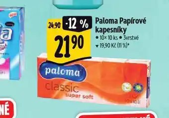 Albert Paloma papírové kapesníky nabídka