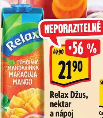 Albert Relax džus, nektar a nápoj nabídka