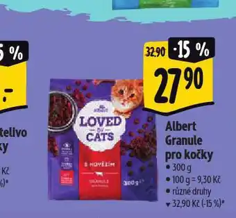Albert Albert granule pro kočky nabídka