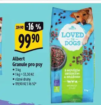 Albert Albert granule pro psy nabídka