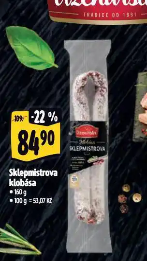 Albert Sklepmistrova klobása nabídka