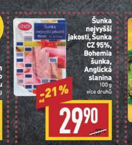 Billa Šunka nejvyšší jakosti nabídka