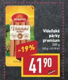 Billa Vídeňské párky nabídka