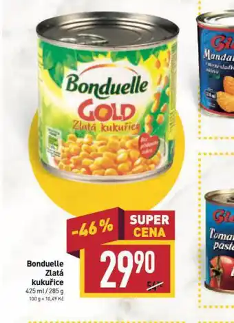 Billa Bonduelle zlatá kukuřice nabídka