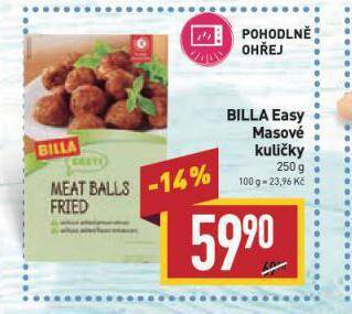 Billa Masové kuličky nabídka